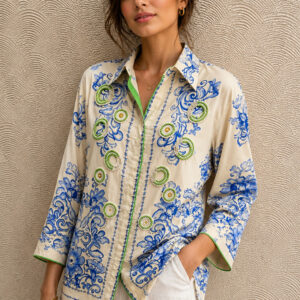 Virdaa-Shirt-White-Green