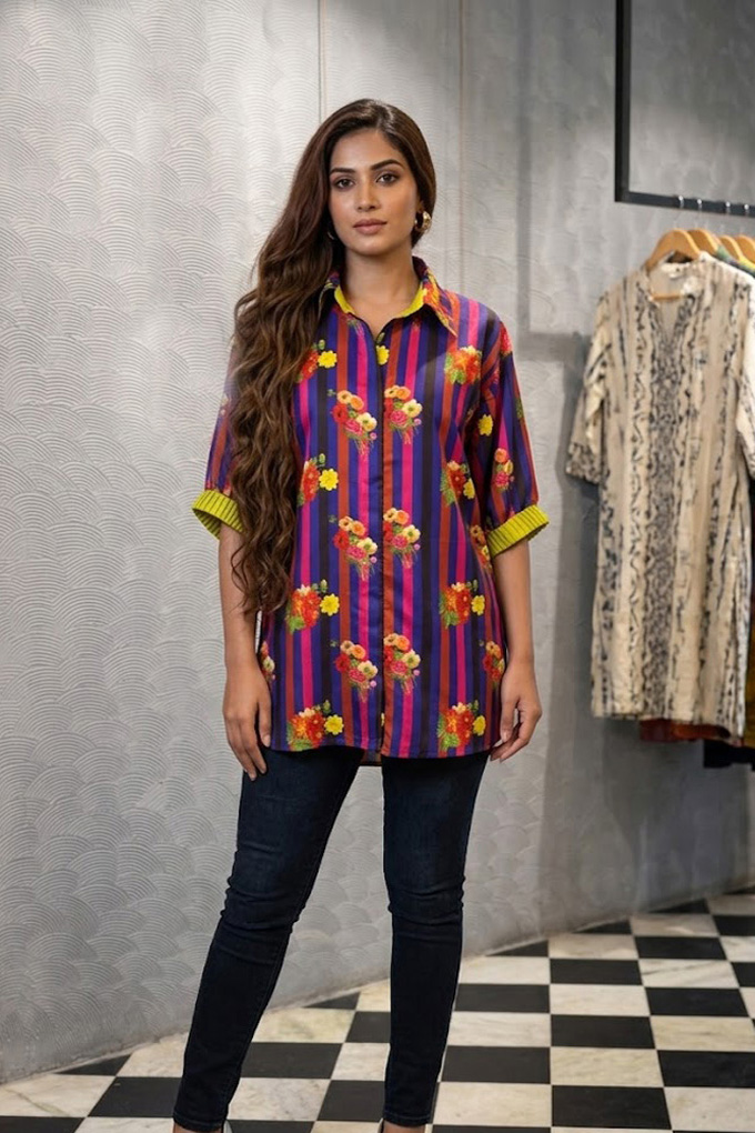 Virdaa-Shirt-red-strip