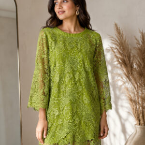 virdaa-green-net-dress