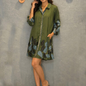 Virdaa-shirt-green-leaf